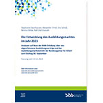 Titelseite der Publikation "Die Entwicklung des Ausbildungsmarktes im Jahr 2023"